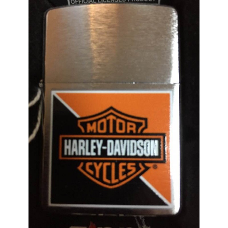 Briquet Zippo Harley-Davidson HD orange et black