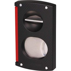 cigar cutter double blade black and red Dupont