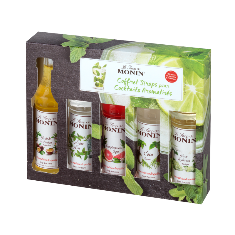 MONIN Cocktail syrup gift set 5x5 cl.