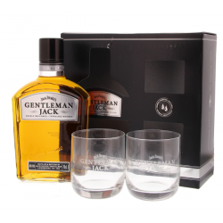 Jack Daniel's Gentleman Jack with GBX + 2 verres 40° 0.7L