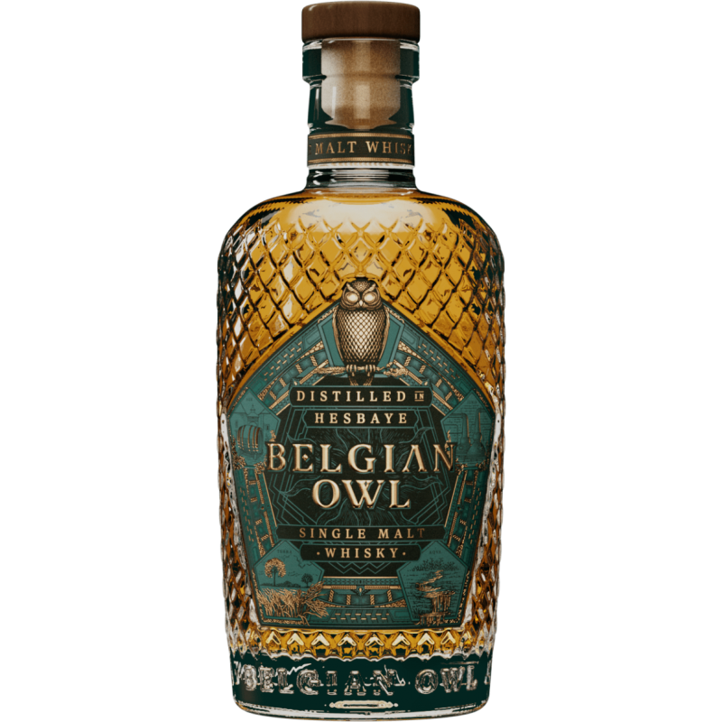 Belgian Owl Single Malt Whisky 36 mois 46% (identité) - 0,5l.