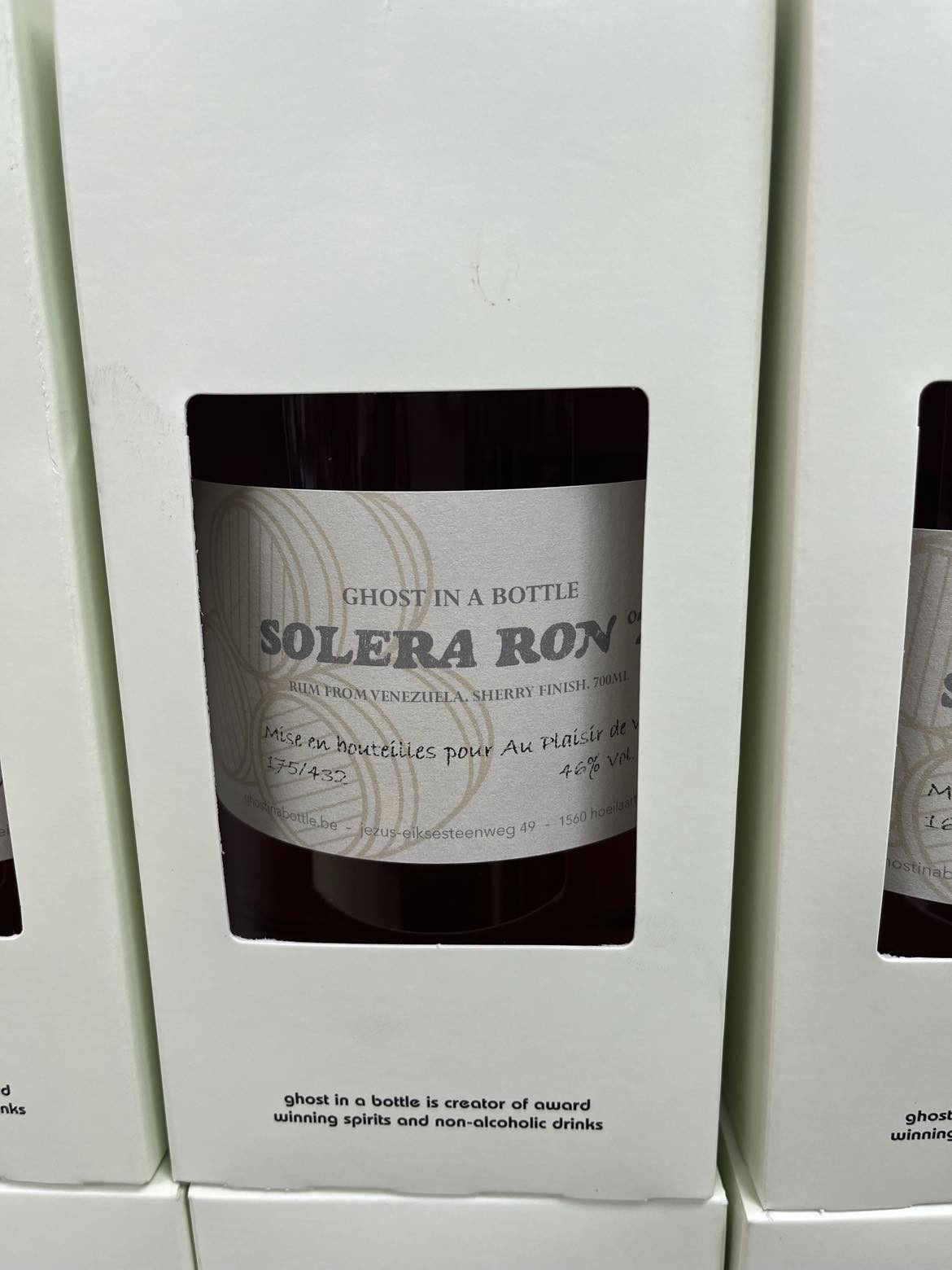 Rum Solera N2 G.I.A.B. Bout. numérotée 700ml. 46%