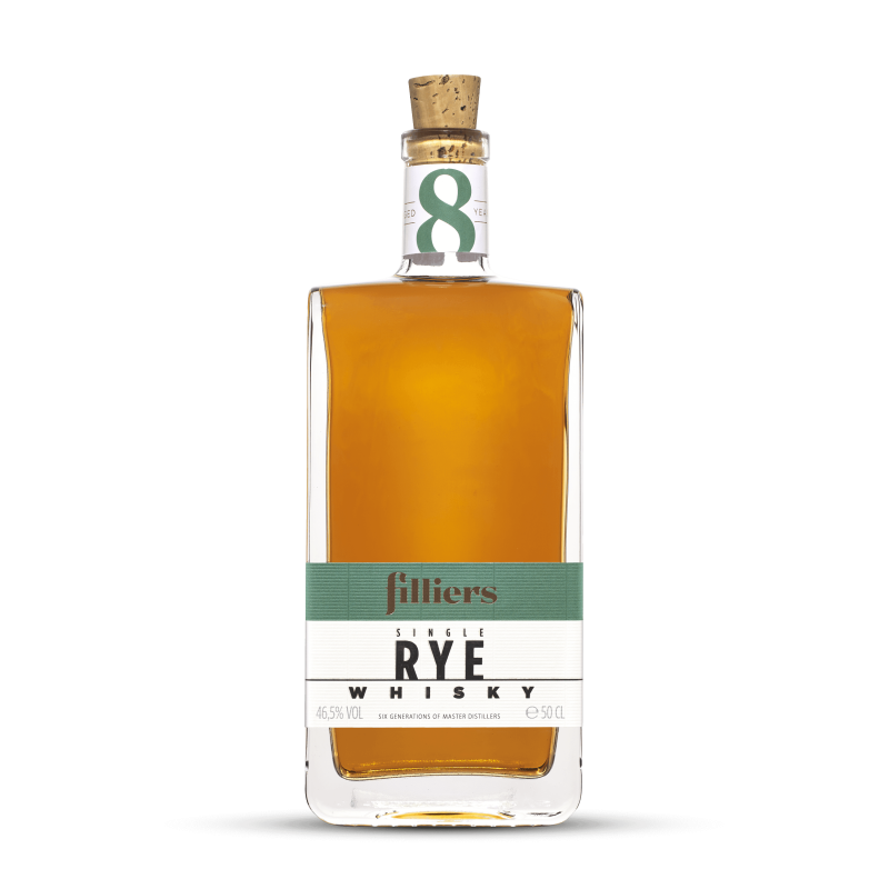 Filliers Single Rye Whisky 46,5% 8 Years Old 50Cl.