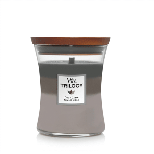 WoodWick – Trilogy Cozy Cabin Medium Candle